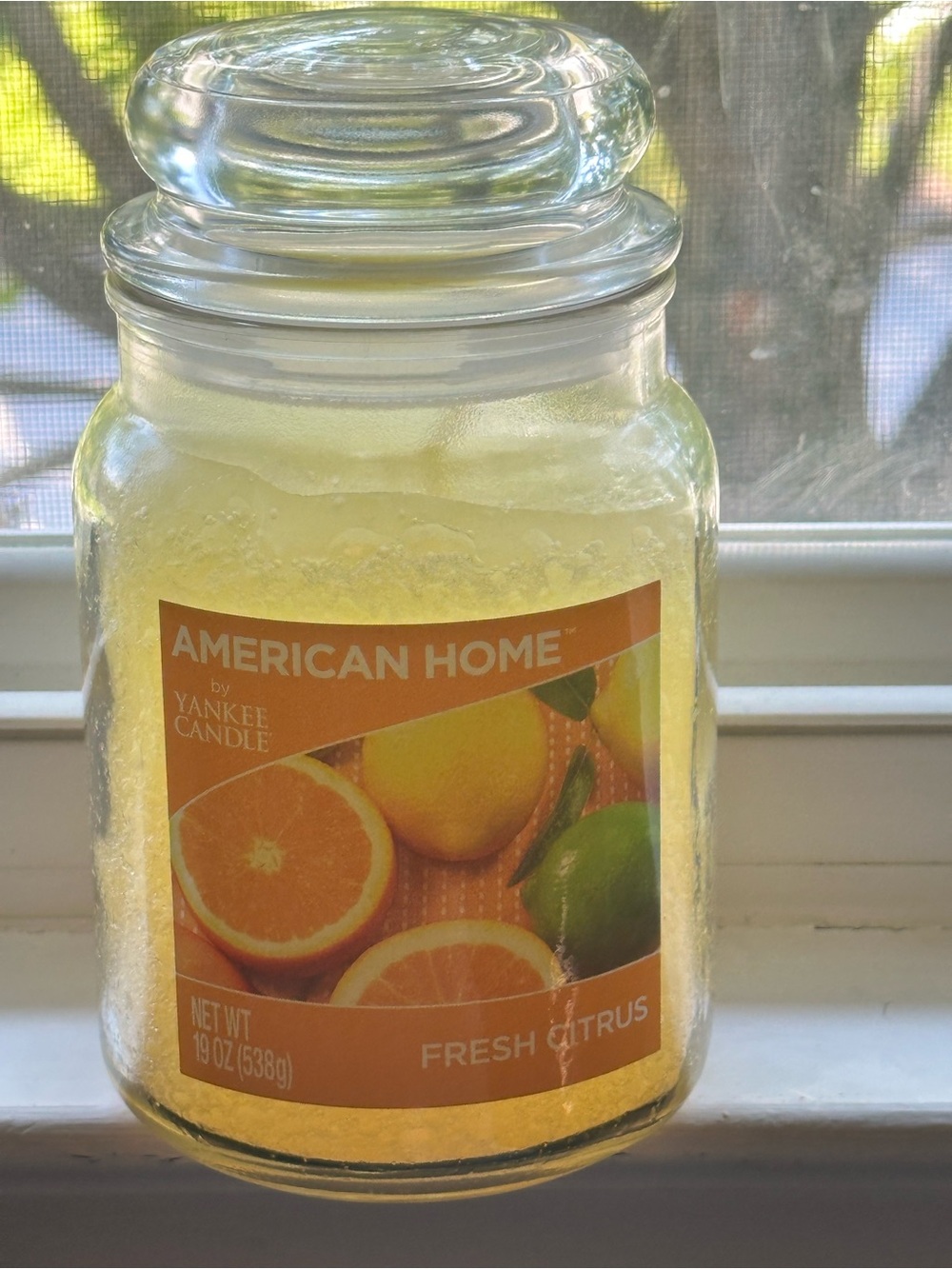 Yankee Candle Fresh Citrus Jar Candle - Yellow